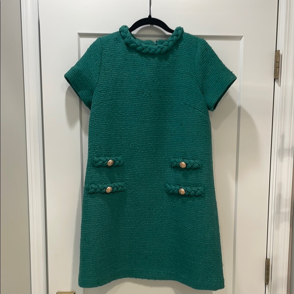 Tuckernuck Green Tweed Dress